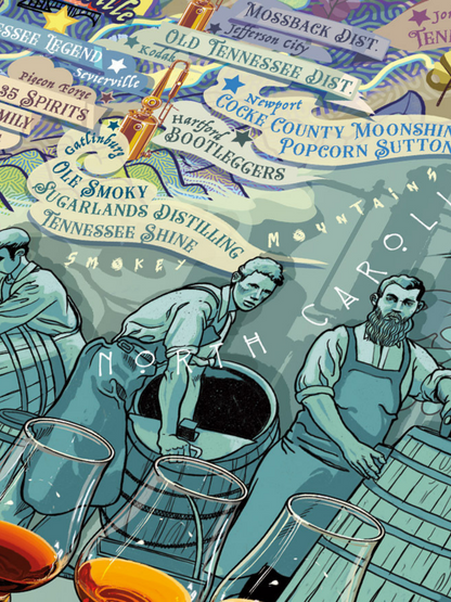 Bourbon Whiskey Puzzle - Kentucky & Tennessee