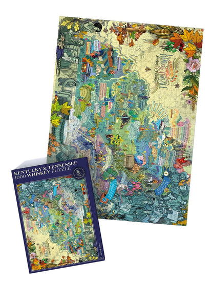 Bourbon Whiskey Puzzle - Kentucky & Tennessee