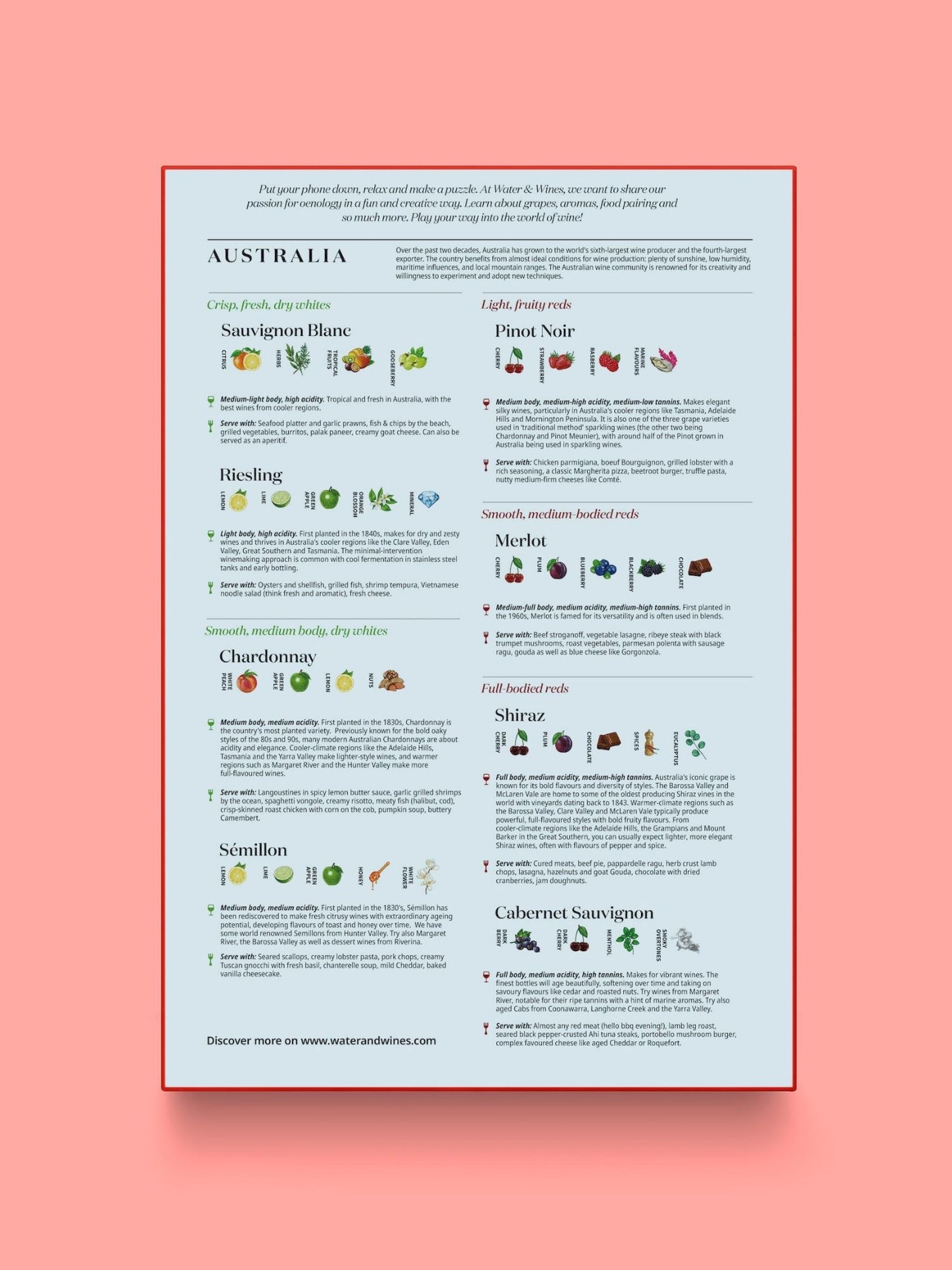 Australia Wine Puzzle