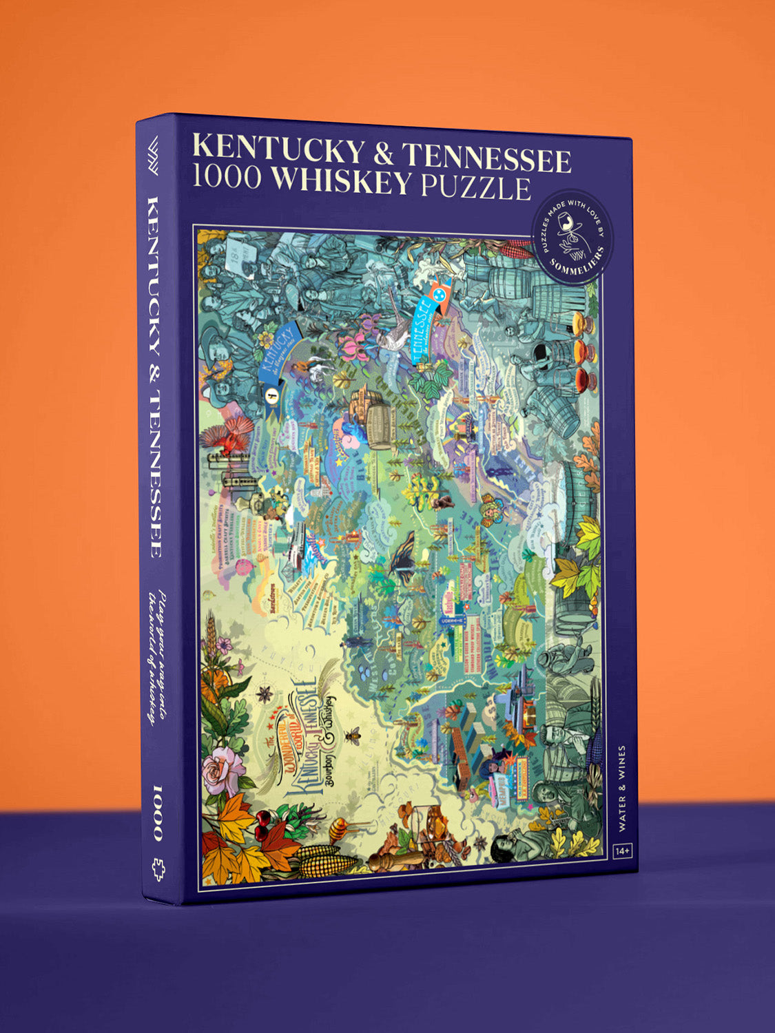 Bourbon Whiskey Puzzle - Kentucky & Tennessee