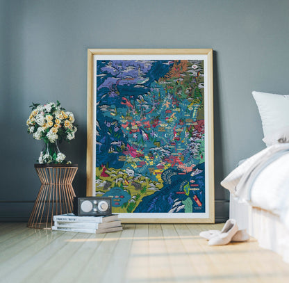 Poster - France Wine Map